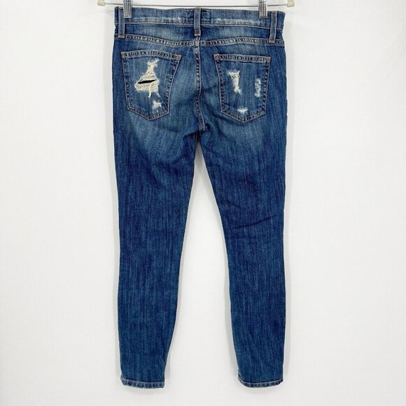 Current Elliot Stiletto Skinny Jeans Jodie Shredded Cotton Stretch Size 24 - Picture 5 of 10